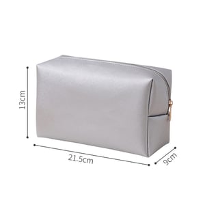 1 Piece Simple Series Simple Solid Color PU Women's Makeup Bags h5 